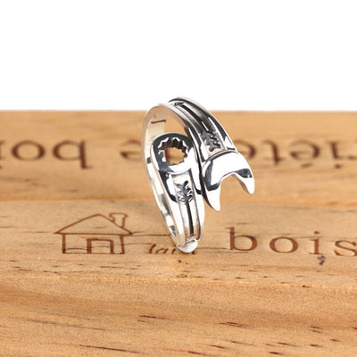 925 sterling silver wrench Ring