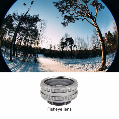 Universal 8x telephoto Zoom Phone Lens Tele Fisheye Wide Macro Camera Lens Kit For iPhone 6 6S Plus 5 Samsung S7 S6 and more