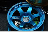 Big TE37 Style Wheel Rim Rear View Mirrow Pendent Keychain