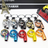 Turbo Keychain Real Whistle Sound Sleeve Bearing Spinning