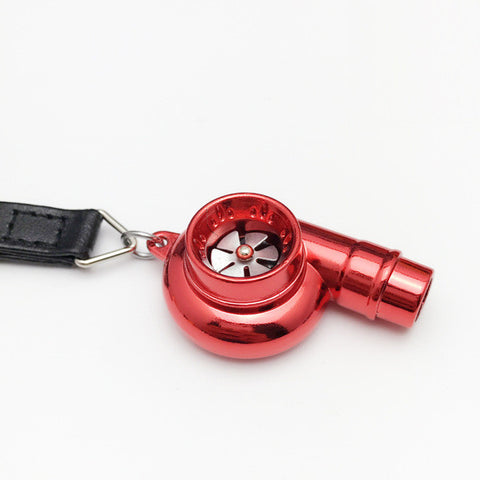 Turbo Keychain Real Whistle Sound Sleeve Bearing Spinning