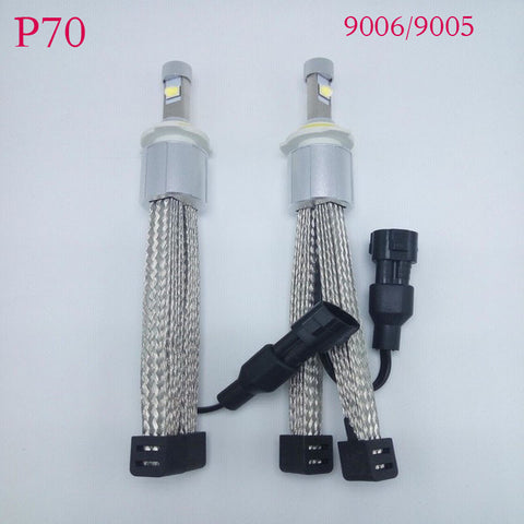 Newest  P70 1set   H4 H7 H9 H11 9007 HB5 9012 H13 9008 6600lm 110W  5000K Cree Chips XHP-70  Car LED Headlight Kit