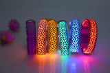 Luminous pet LED luminous pet spots Fluorescent luminous leopard dog collar Articles
