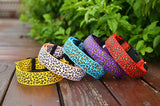 Luminous pet LED luminous pet spots Fluorescent luminous leopard dog collar Articles