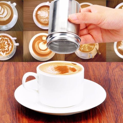 Stainless Steel Chocolate Shaker Cocoa Flour Coffee Sifter