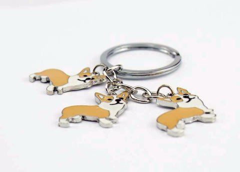 Corgi Dogs Key Ring Bag charm key chain