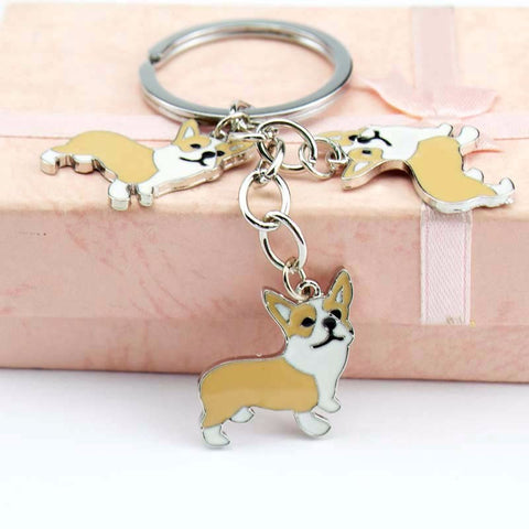 Corgi Dogs Key Ring Bag charm key chain