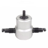 Metal Cutting Double Head Sheet Nibbler Saw Tool Drill Attachment