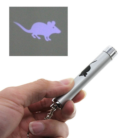 Cat Stick Fish Mouse Animation LED Lazer Pointer Pen