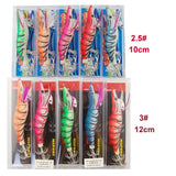 10pcs/lot 10cm 12cm Fishing artificial Sharp Squid Hook