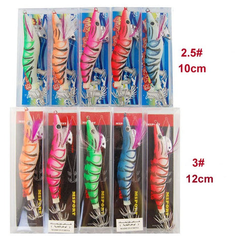 10pcs/lot 10cm 12cm Fishing artificial Sharp Squid Hook