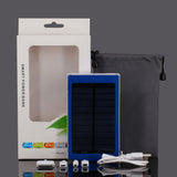 Solar Charger Power Bank 12000MAH Portable Charging Powerbank External Battery Chargers bateria externa For iPhone Mobile phones