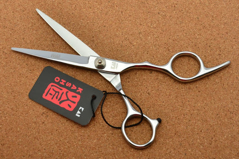 701# 6'' Japan Kasho TOP GRADE Hairdressing Scissors 440C 62HRC Bang Cut Barbers Cutting Scissors Thinning Shears