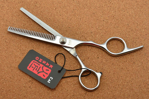 701# 6'' Japan Kasho TOP GRADE Hairdressing Scissors 440C 62HRC Bang Cut Barbers Cutting Scissors Thinning Shears