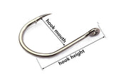 100Pcs fishing hooks(GF) #3-#12 High carbon steel High quality barbed