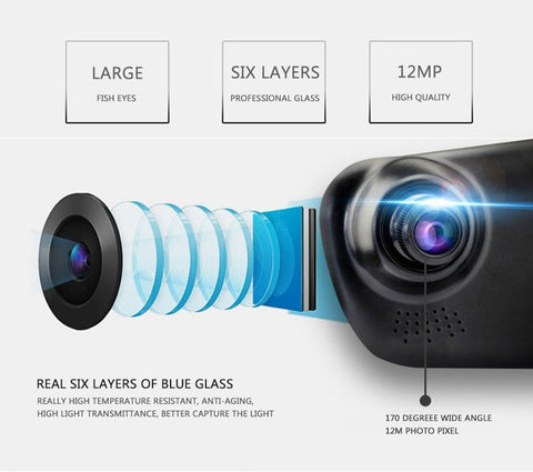 1080P Video dual cam Dash cam