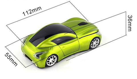 2.4GHz Infiniti Sports Car Wireless Mouse 1600 DPI Optical