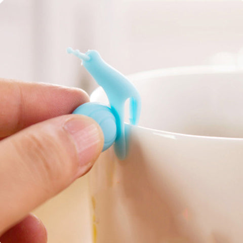 5 PCS Cute Snail Shape Silicone Tea Bag Holder