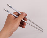 5 Pairs/lot Chopsticks Stainless Steel Durable Chinese 4 Color