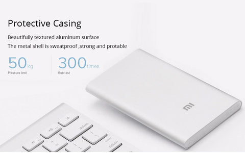 Xiaomi Power Bank 5000mAh Mi Portable Charger Slim Powerbank