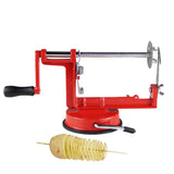 Manual Red Stainless Steel Twisted Potato Apple Slicer