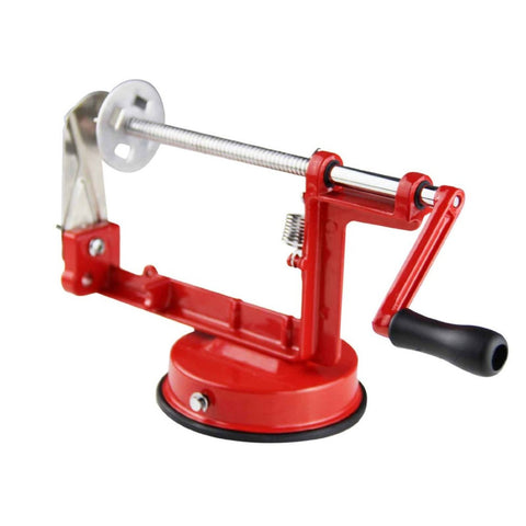 Manual Red Stainless Steel Twisted Potato Apple Slicer