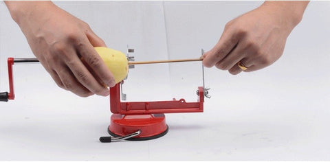 Manual Red Stainless Steel Twisted Potato Apple Slicer