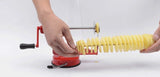 Manual Red Stainless Steel Twisted Potato Apple Slicer