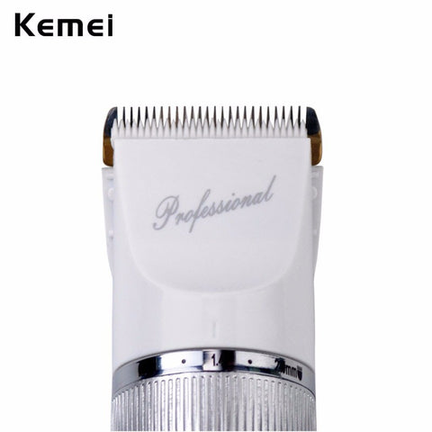 110V-220V Include Battery Titanium Blade Kemei Professional Hair Trimmer Electric Hair Clipper Cutting Machine Shearer -A5758