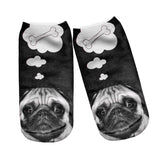 3D Cute Lovely Pug Dog  Animal  Printed socks