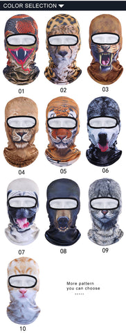 Animal Face Mask Outdoor Sports Cap Bicycle Cycling Fishing Motorcycle Masks ski