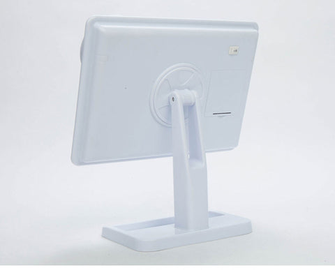 Adjustable Vanity Tabletop Lamp 20 LEDs Lighted LED Touch Screen Mirror Makeup Portable Mirror Luminous 180 Rotating Mirror