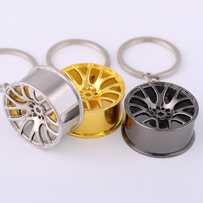 wheel rim model keychain