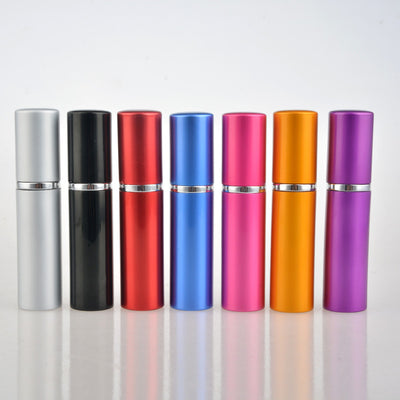 Hot Sale 5ML Mini Portable For Traveler Aluminum Refillable Perfume Bottle With Spray&Empty Cosmetic Containers With Atomizer