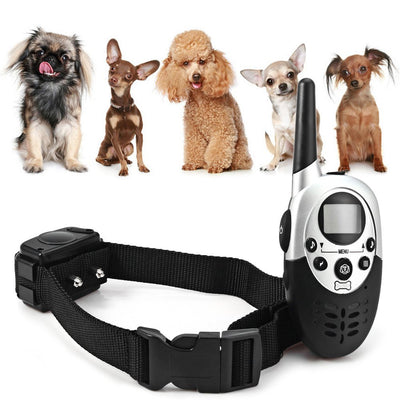 Dog Training Collar Dog Trainer 1000M Rechargeable LCD Remote Pet Electric Shock Large Dog Collar