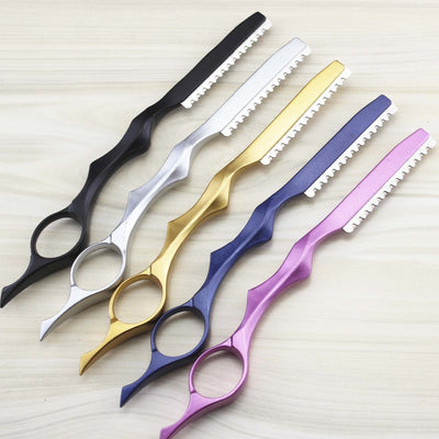 professional 2 in 1 scissors 440C hair scissors thinning shears