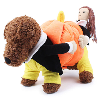 Funny Pumpkin Halloween Dog Costumes