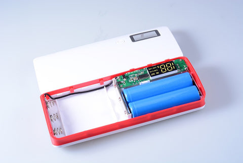 3 Ports 5x18650 DIY Portable Battery Power Bank Shell Case Box LCD Display (No Battery)