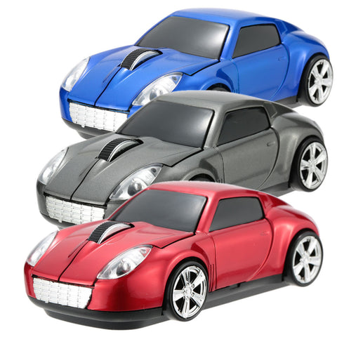 2.4GHz Wireless Mouse/Mice Racing Car Shaped Optical USB Mouse 3D Buttons 1000 DPI/CPI