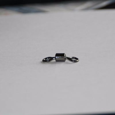50PCS Ball Bearing Swivel Solid Rings Fishing Connector 1CM Length