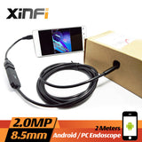 8.5mm 2.0MP USB Endoscope 2M cable