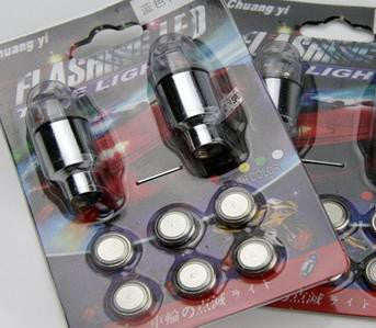 Motorbicycle Wheel Light New Flashing LED Car Bicycle Tyre Valve Caps Lamp Lights Free Shipping