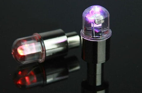 Motorbicycle Wheel Light New Flashing LED Car Bicycle Tyre Valve Caps Lamp Lights Free Shipping