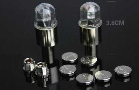 Motorbicycle Wheel Light New Flashing LED Car Bicycle Tyre Valve Caps Lamp Lights Free Shipping
