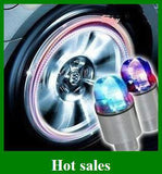 Motorbicycle Wheel Light New Flashing LED Car Bicycle Tyre Valve Caps Lamp Lights Free Shipping