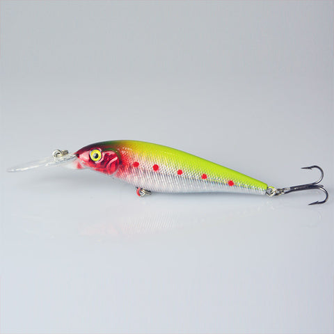 1PCS Super Quality  5 Colors 11cm 10.5g Hard Bait Minnow Fishing lures Bass Fresh Salt water 4#hook