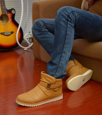 2014 winter new arrival men's snow boots men's winter boots for men's warm leather high-top with fur 3 colors in stock!