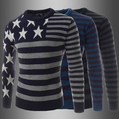 Patchwork Star Long Sleeve Sweater