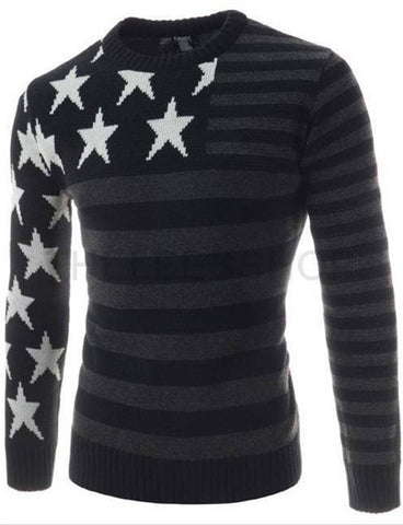 Patchwork Star Long Sleeve Sweater