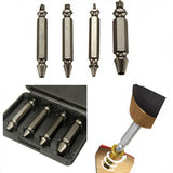 4 Screw Extractor Drill Bits Guide Set Broken Bolt Remover Easy Out Set 5cm Long Wholesale